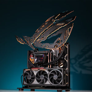 【客製化】ROG Eye of Republic 開放式遊戲電腦機殼 | 全面客製化、RGB 環境燈效、支援氣冷或水冷散熱