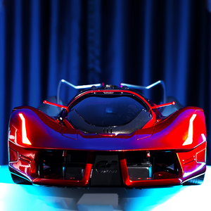 超級跑車造型開放式電競電腦機殼 | 全面可客製化、RGB 環境燈效、支援氣冷或水冷散熱